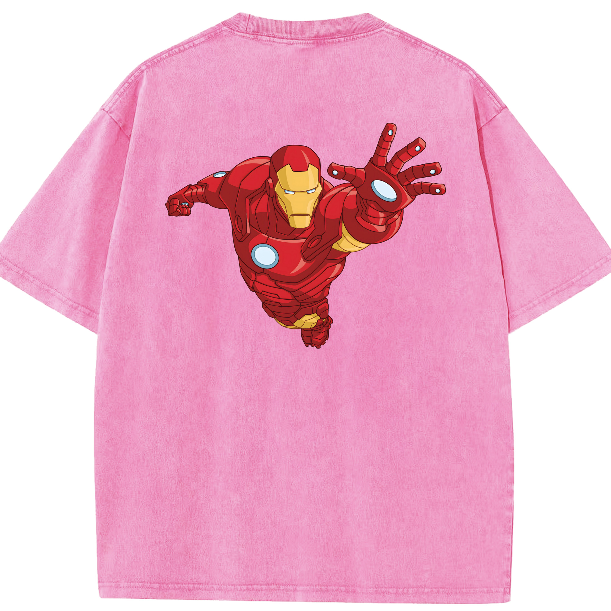 （画像用） アベンジャーズ The Avengers 綿100% ヴィンテージ風 半袖Tシャツ（背面プリント）